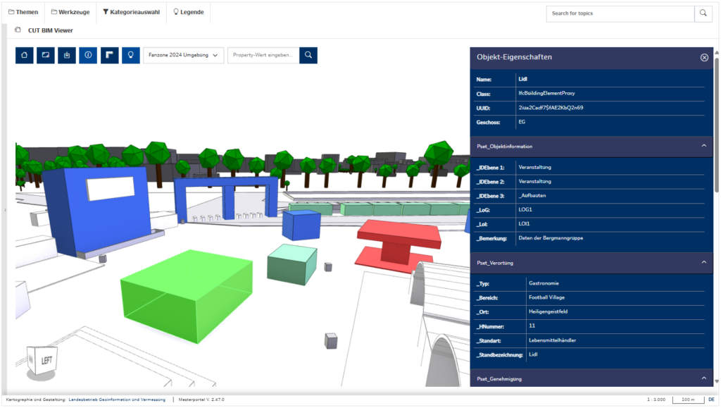 BIM-based coordination platform for major events in Hamburg